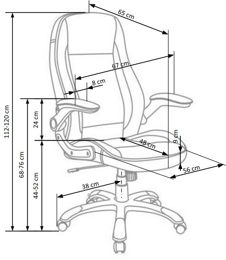 SATURN fotel gabinetowy czarny