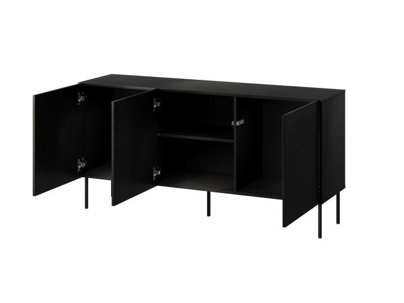 SIENA komoda 150 czarny