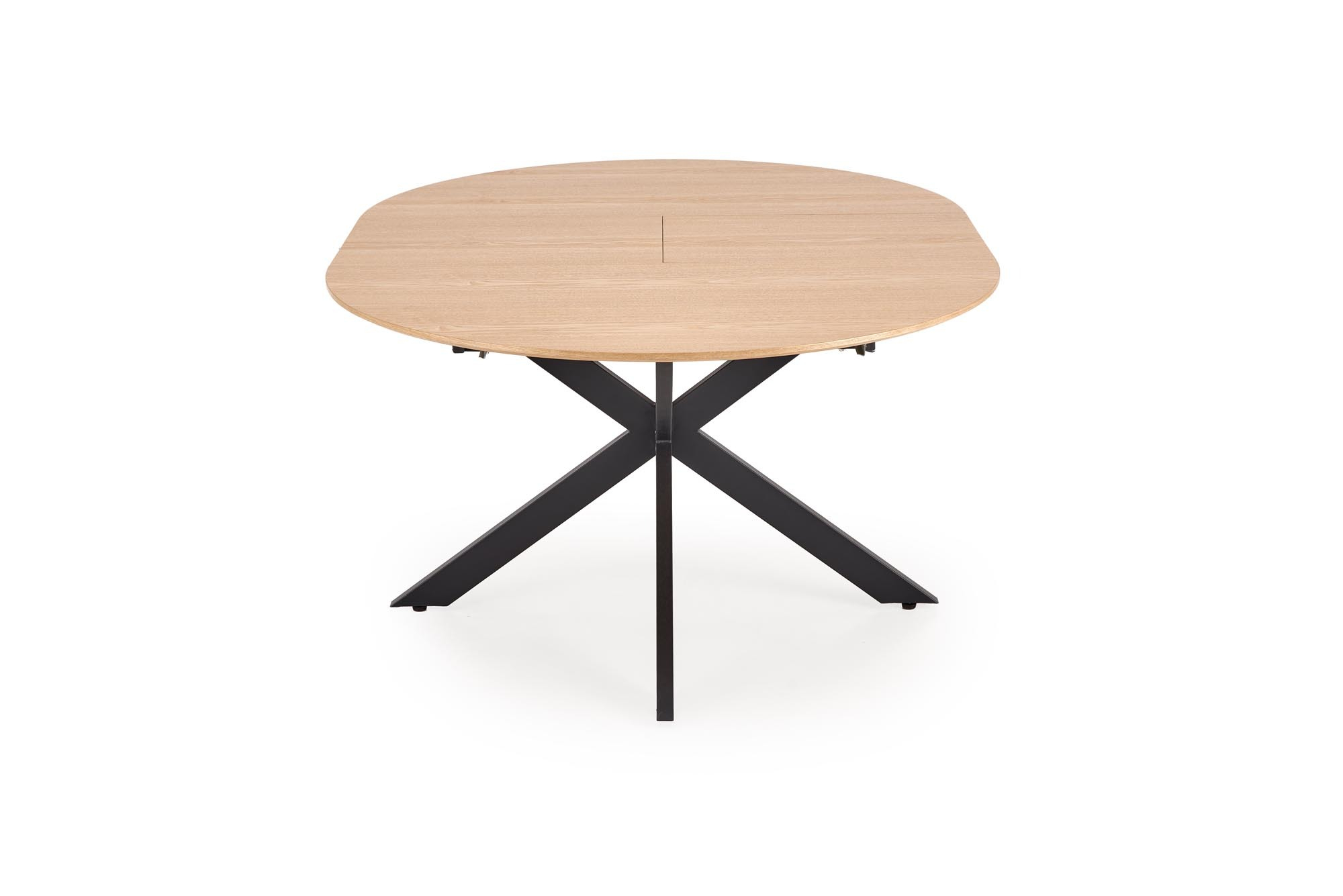 ACORD stół rozkładany 120-200/120/75 cm, naturalny / czarny