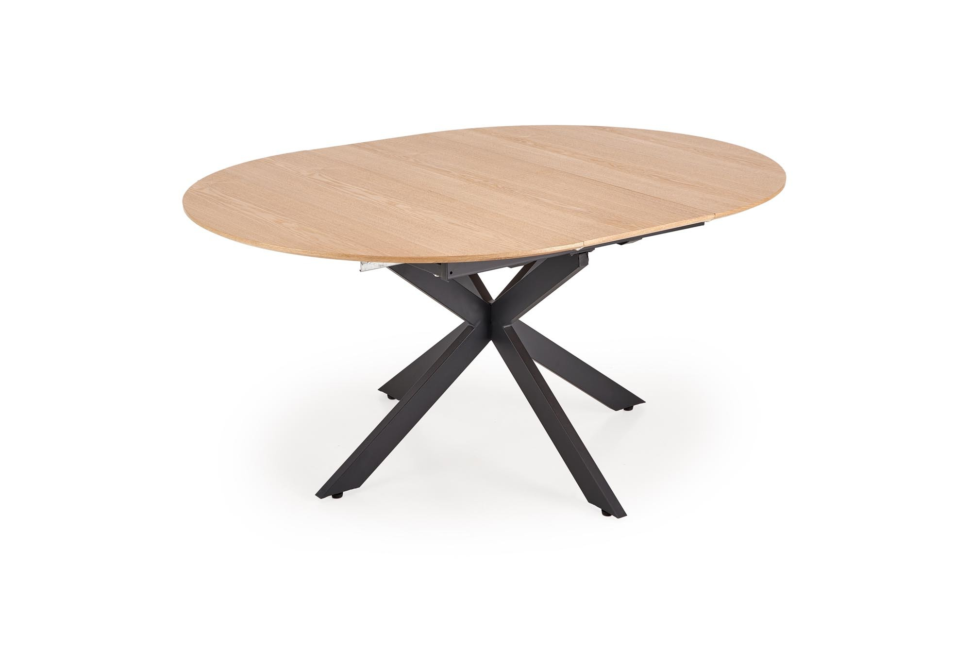 ACORD stół rozkładany 120-200/120/75 cm, naturalny / czarny