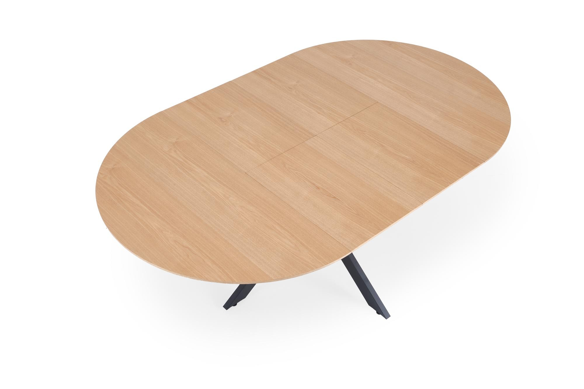 ACORD stół rozkładany 120-200/120/75 cm, naturalny / czarny