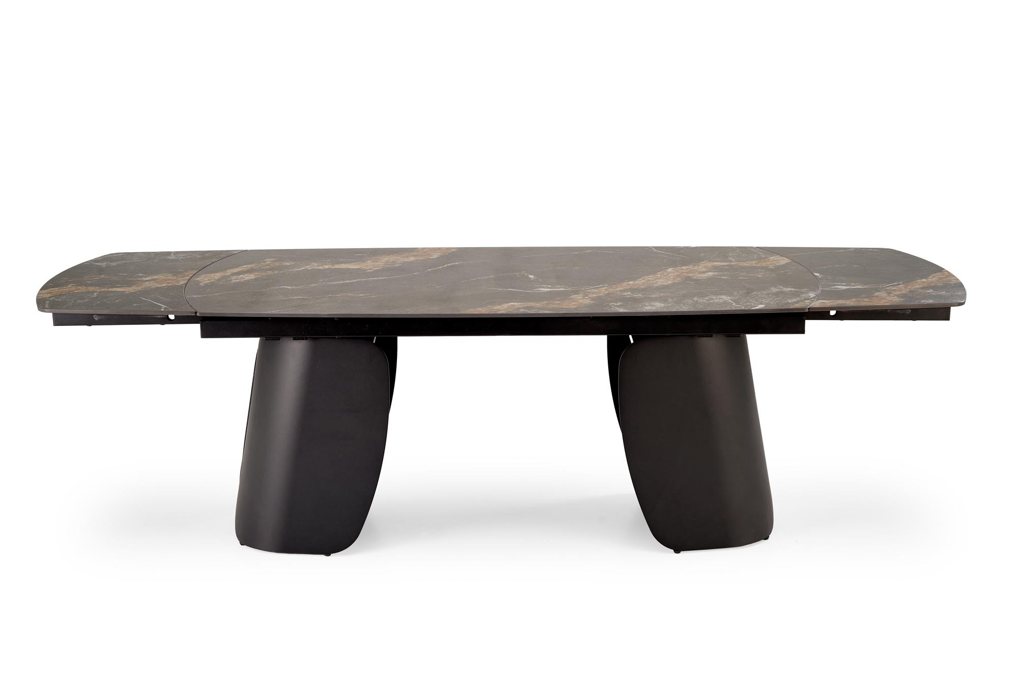 FORUM stół rozkładany 180-260/90/76 cm, czarny marmur / czarny
