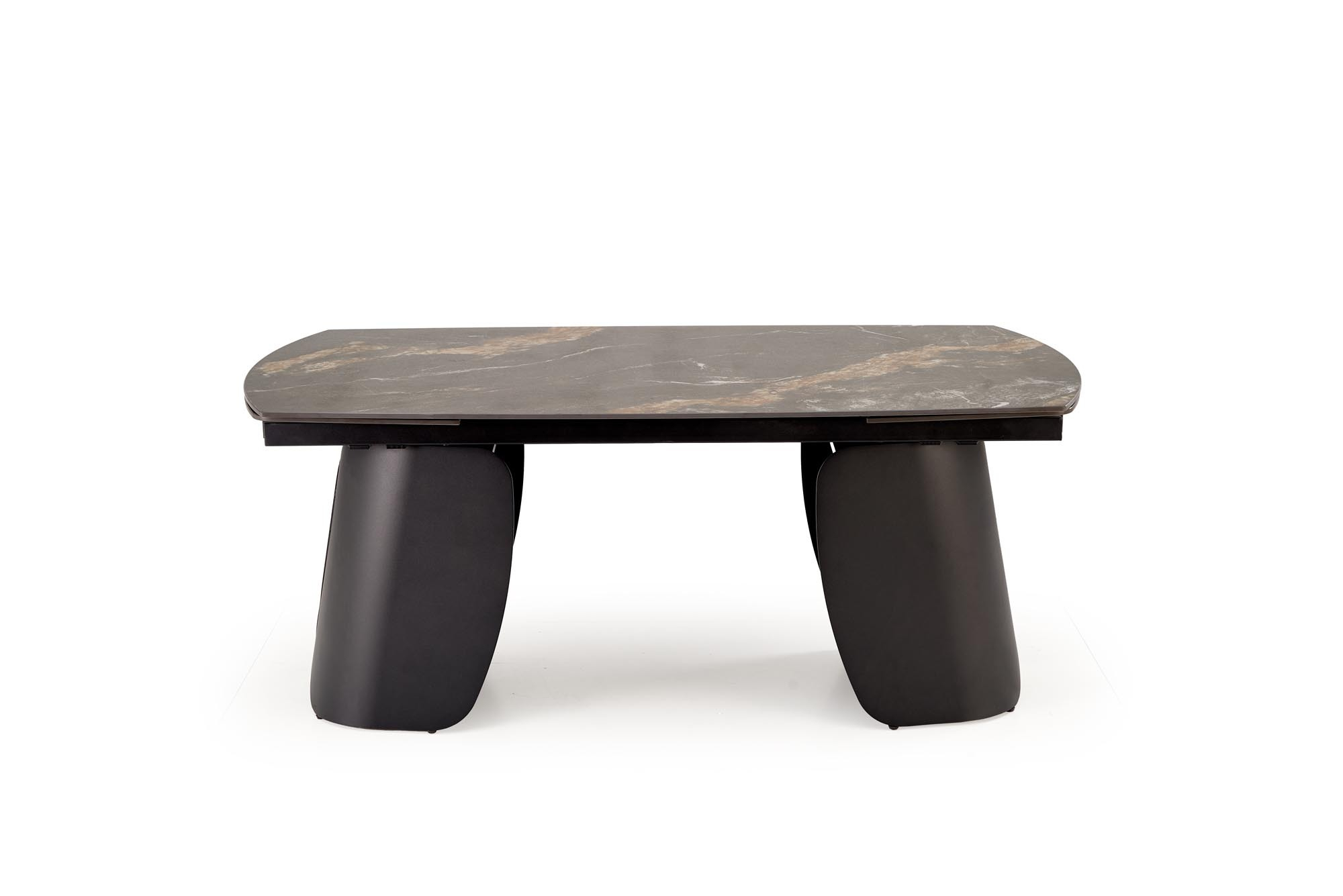 FORUM stół rozkładany 180-260/90/76 cm, czarny marmur / czarny