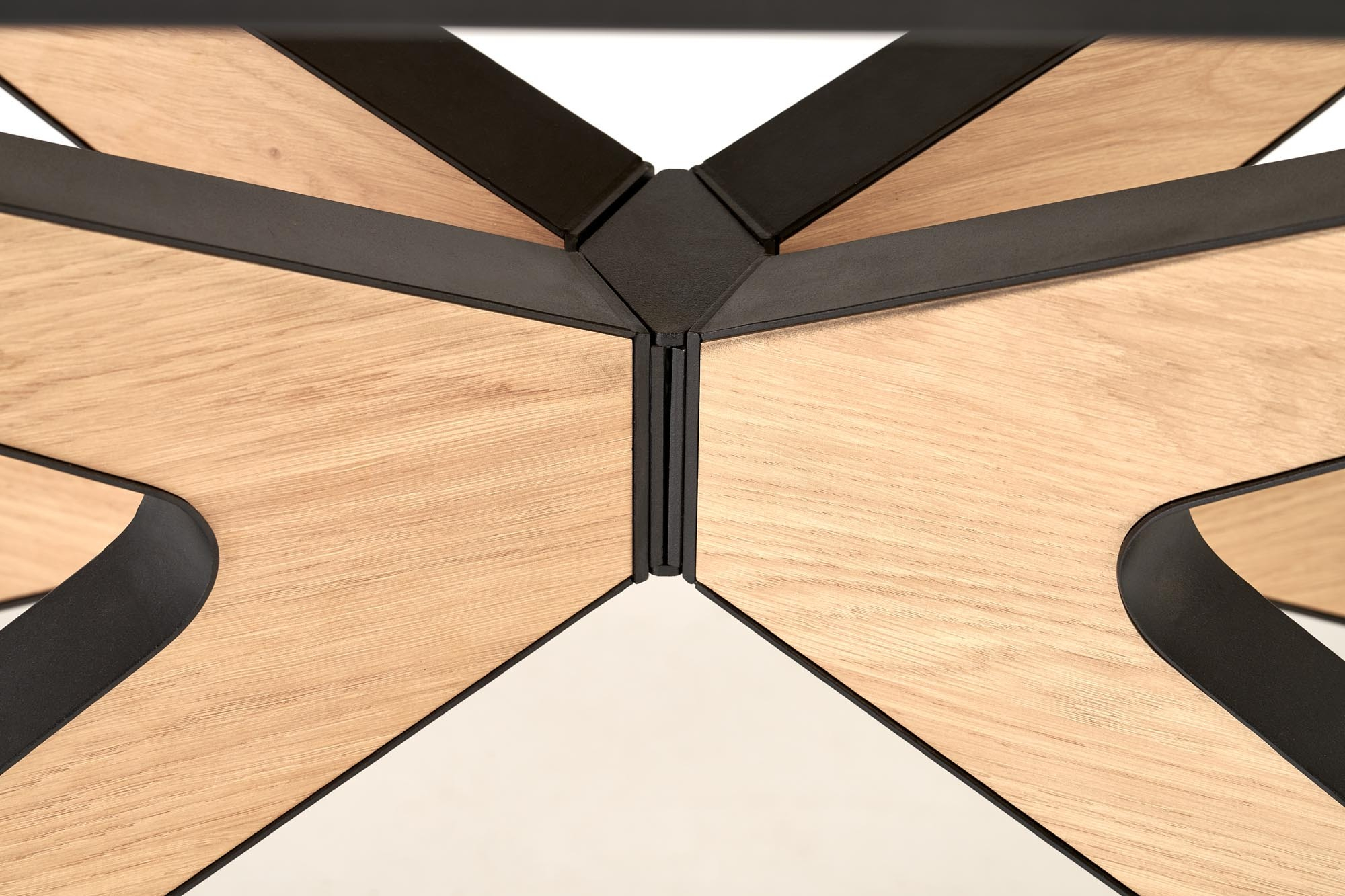 JAMES stół rozkładany 160-220/90/76 cm, naturalny / czarny