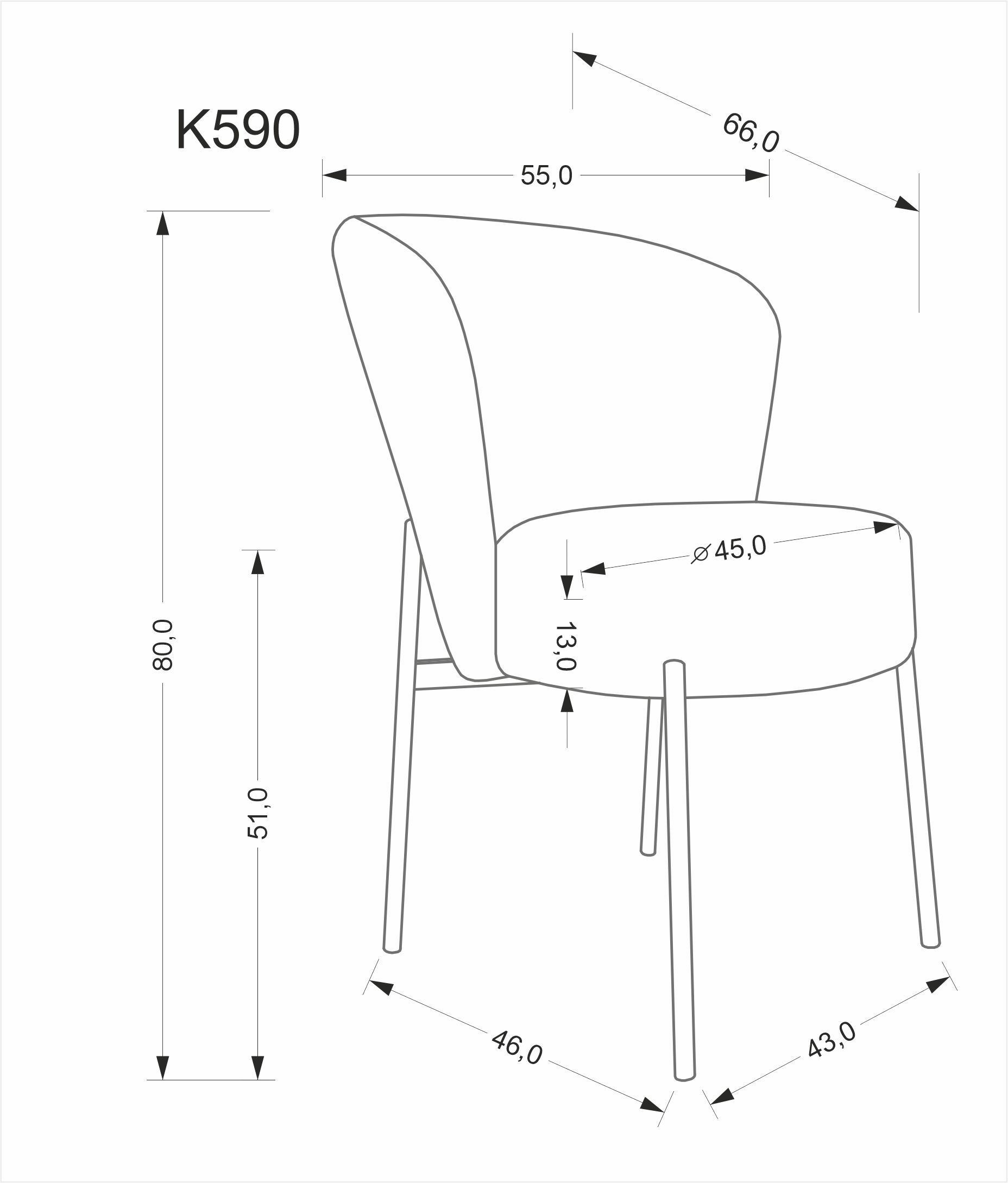 K590 krzesło kolor oliwkowy