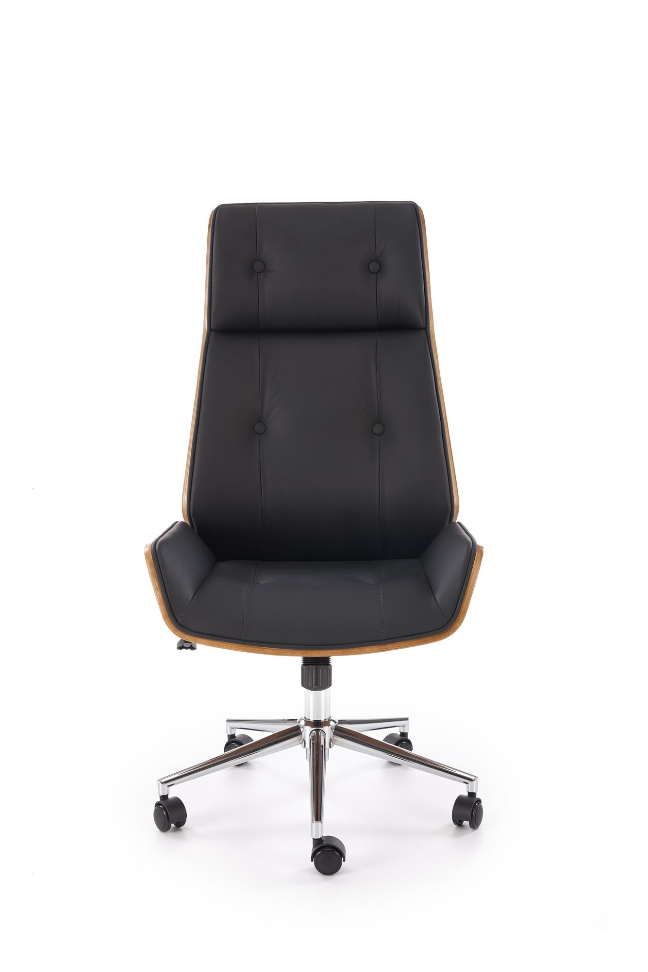 WEBSTER fotel gabinetowy orzechowy/czarny