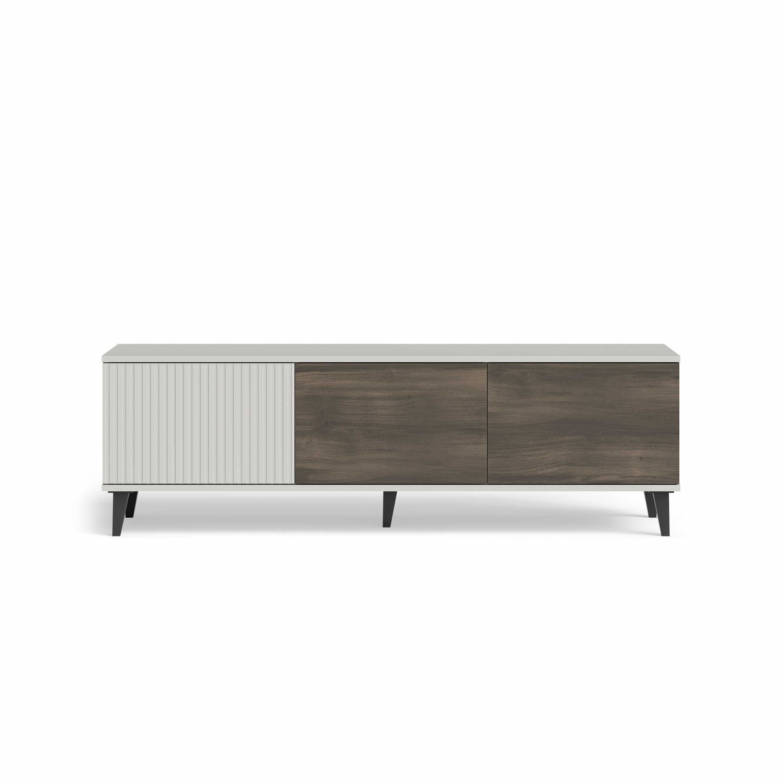 RANDOM 2 RTV-1 stolik RTV 150 cm kaszmir / orzech / czarny
