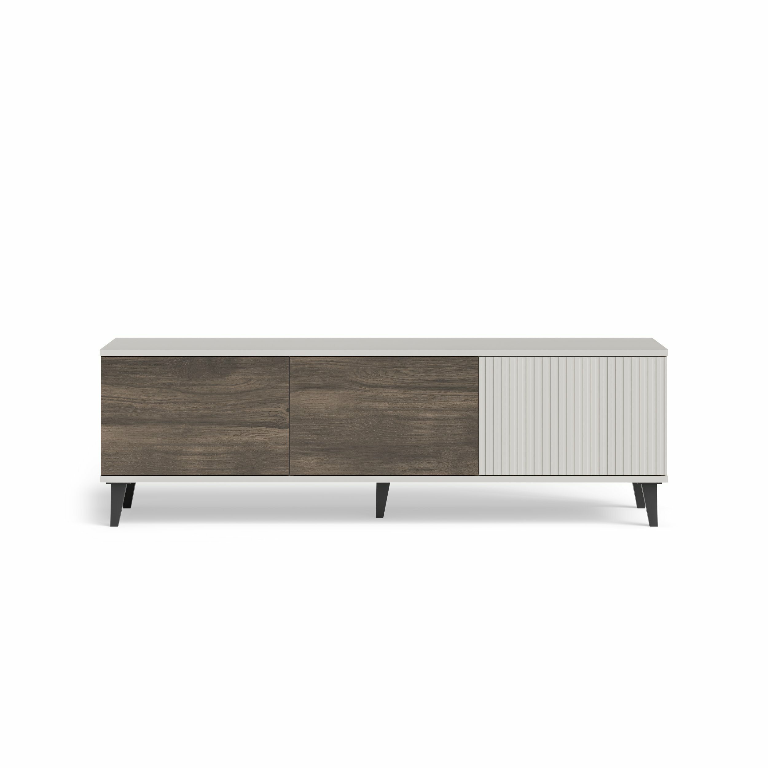 RANDOM 2 RTV-1 stolik RTV 150 cm kaszmir / orzech / czarny