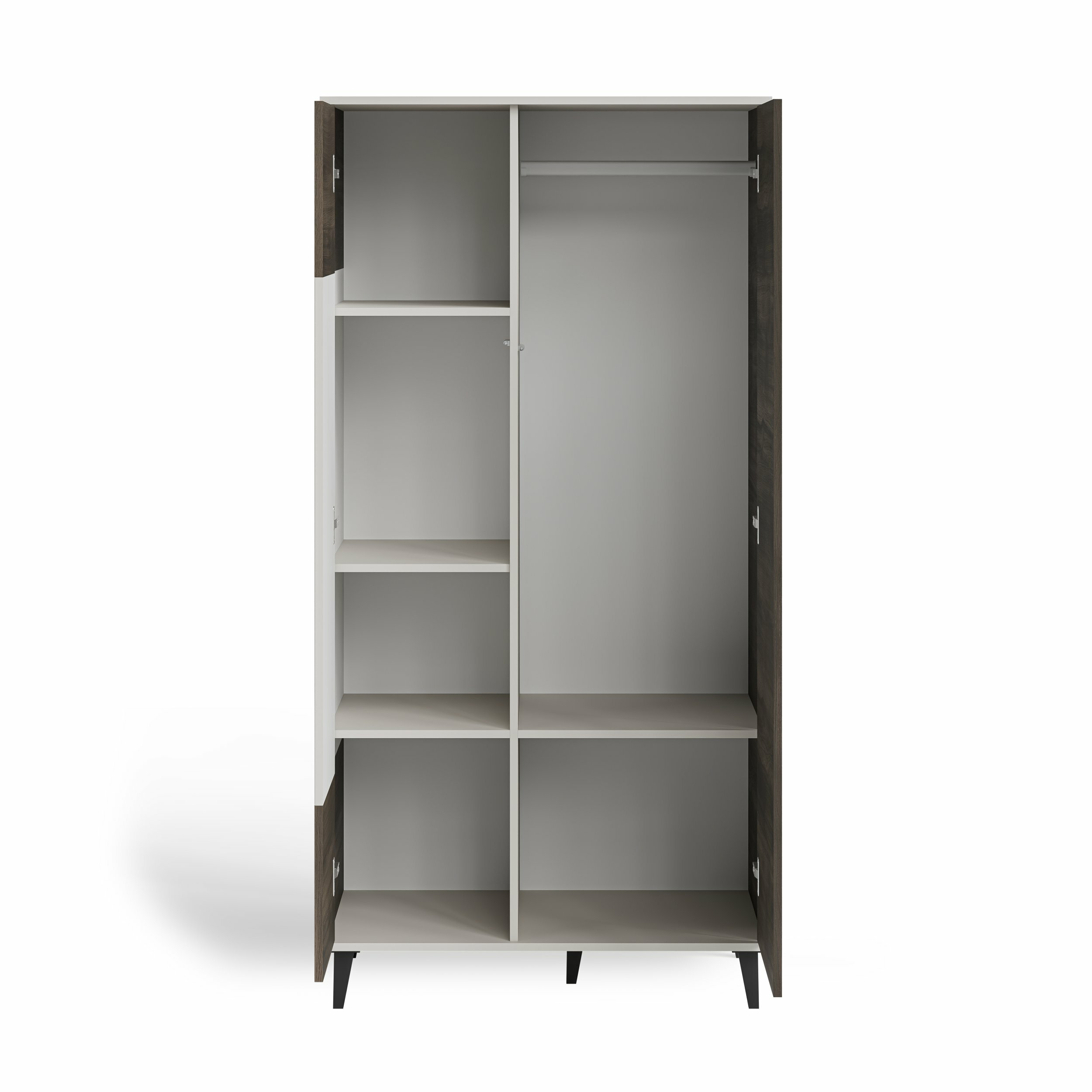 RANDOM 2 S-1 szafa kaszmir / orzech / czarny