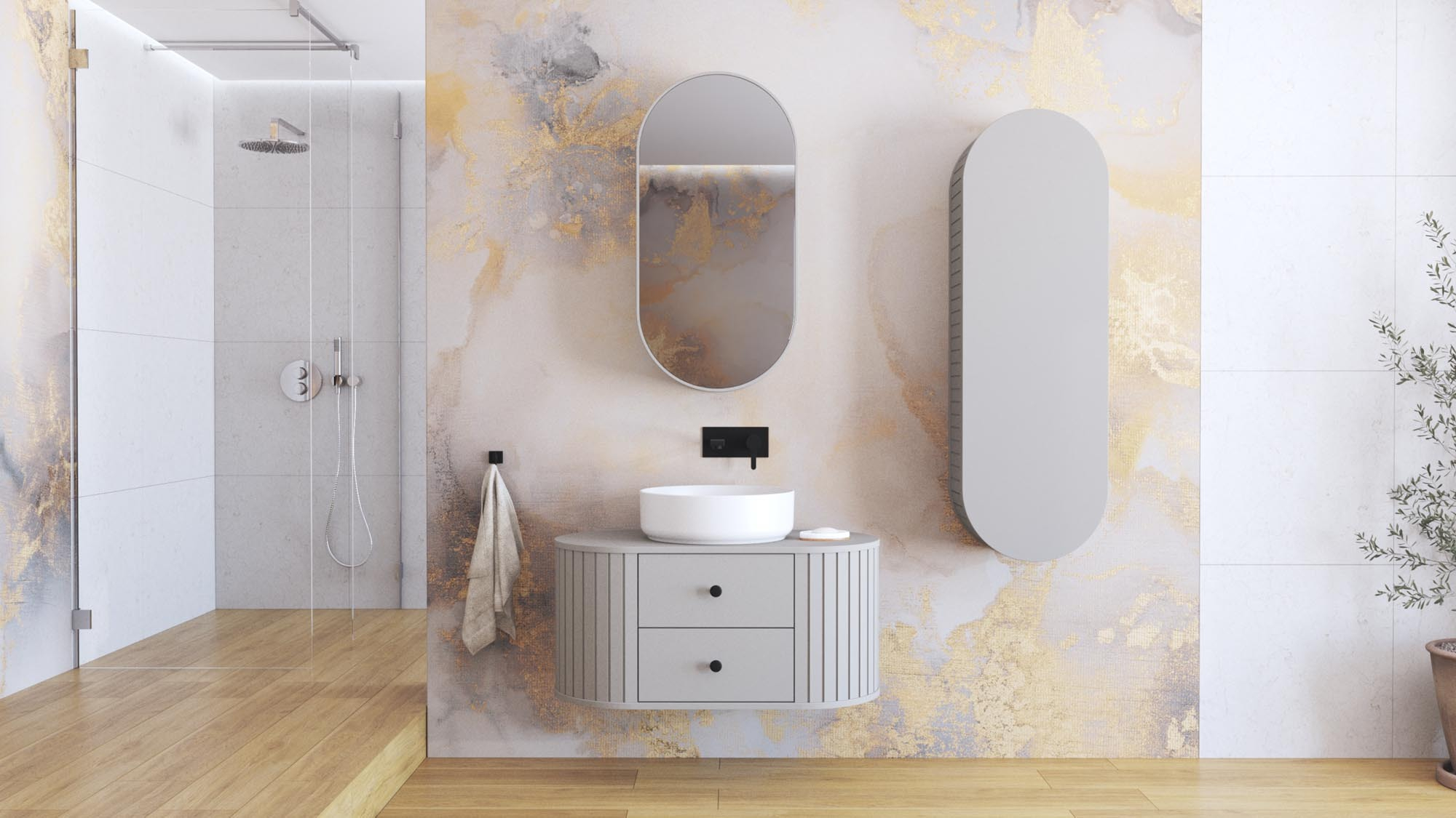VENEZIA Szafka pod umywalke 2S cashmere