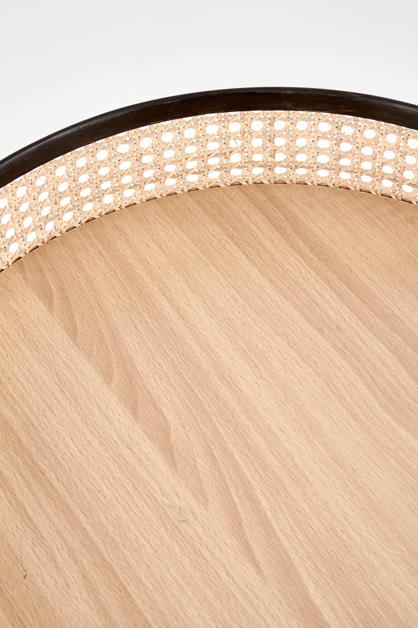 LANIPA ława czarny / rattan naturalny (1p=1szt)