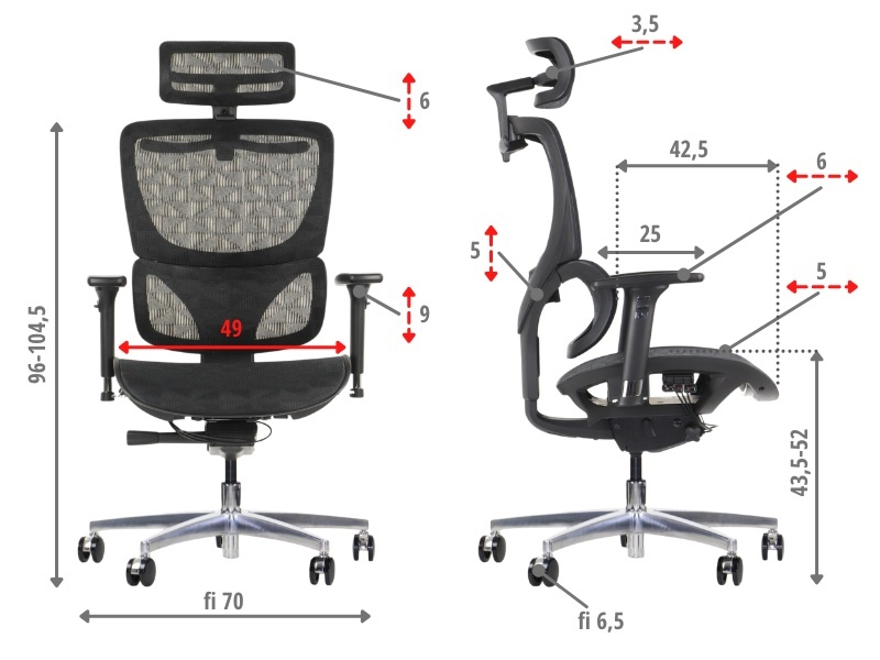 ErgoNew S1A(2) siedzisko siatkowe
