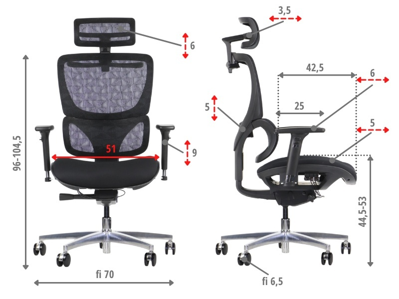 ErgoNew S1A(2) siedzisko tkaninowe