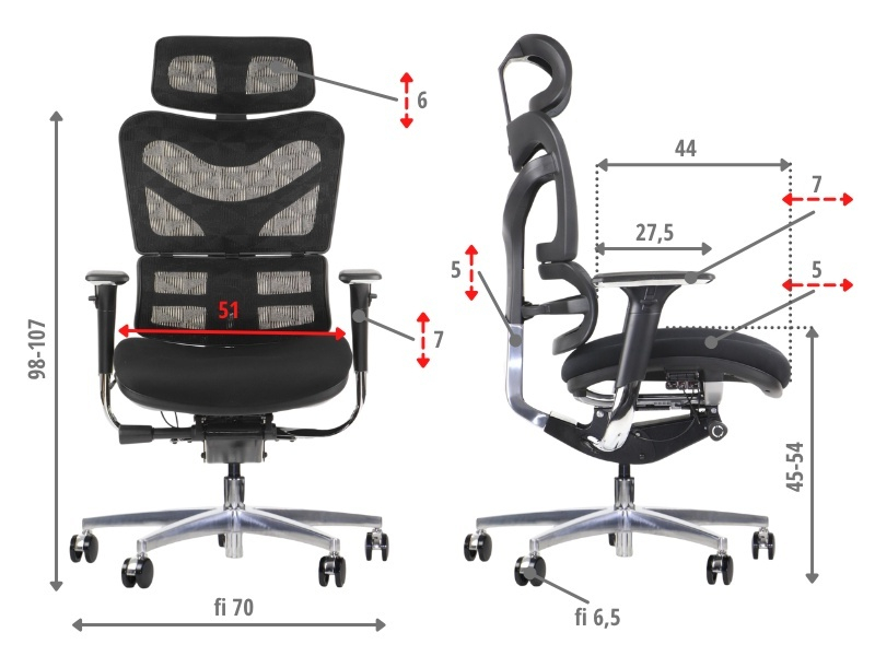 ErgoNew S7(2) siedzisko tkaninowe