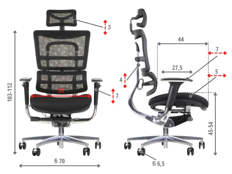 ErgoNew S8(2) siedzisko tkaninowe