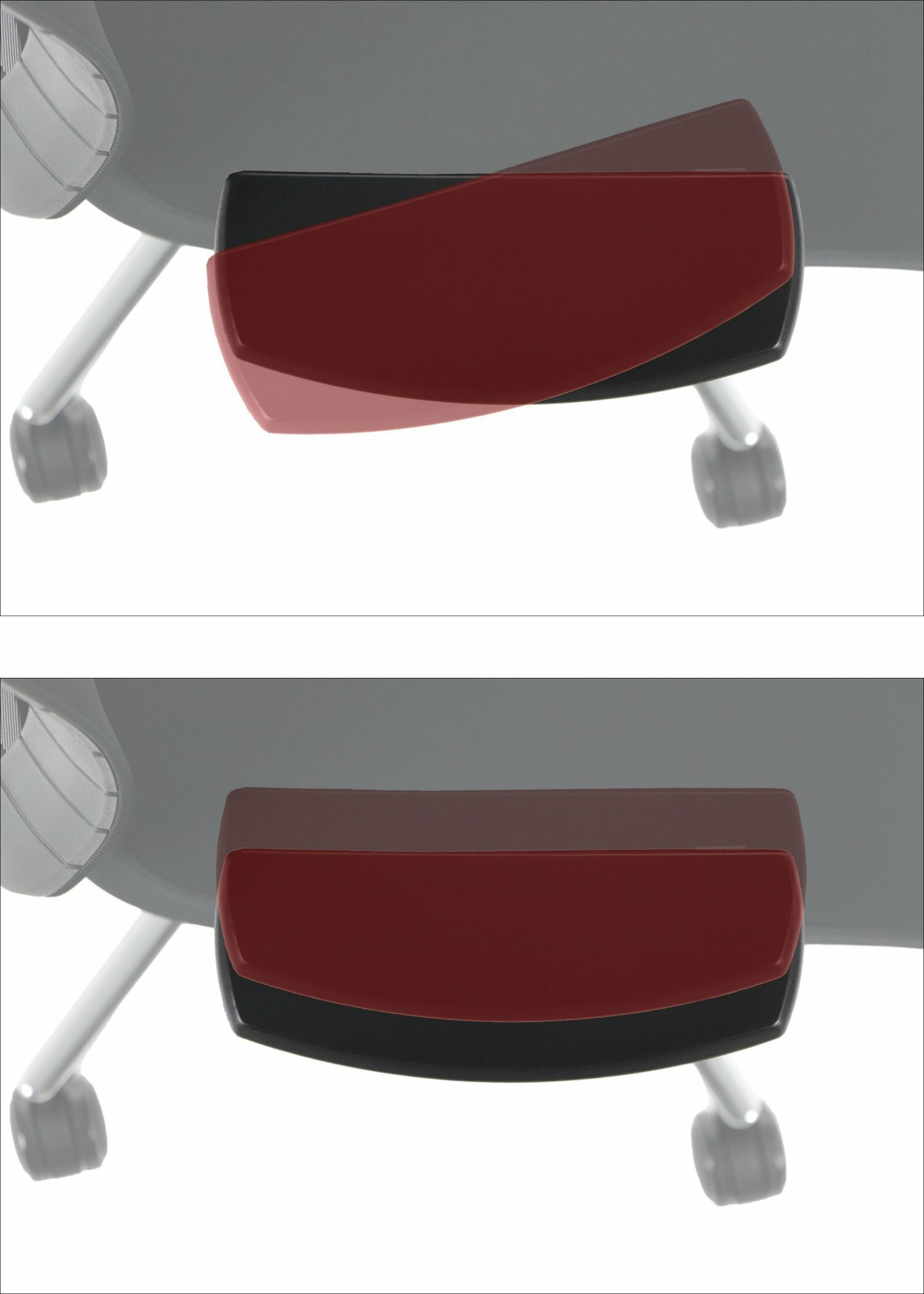 AKCENT PLUS czarny mechanizm samoważący podłokietniki 4D