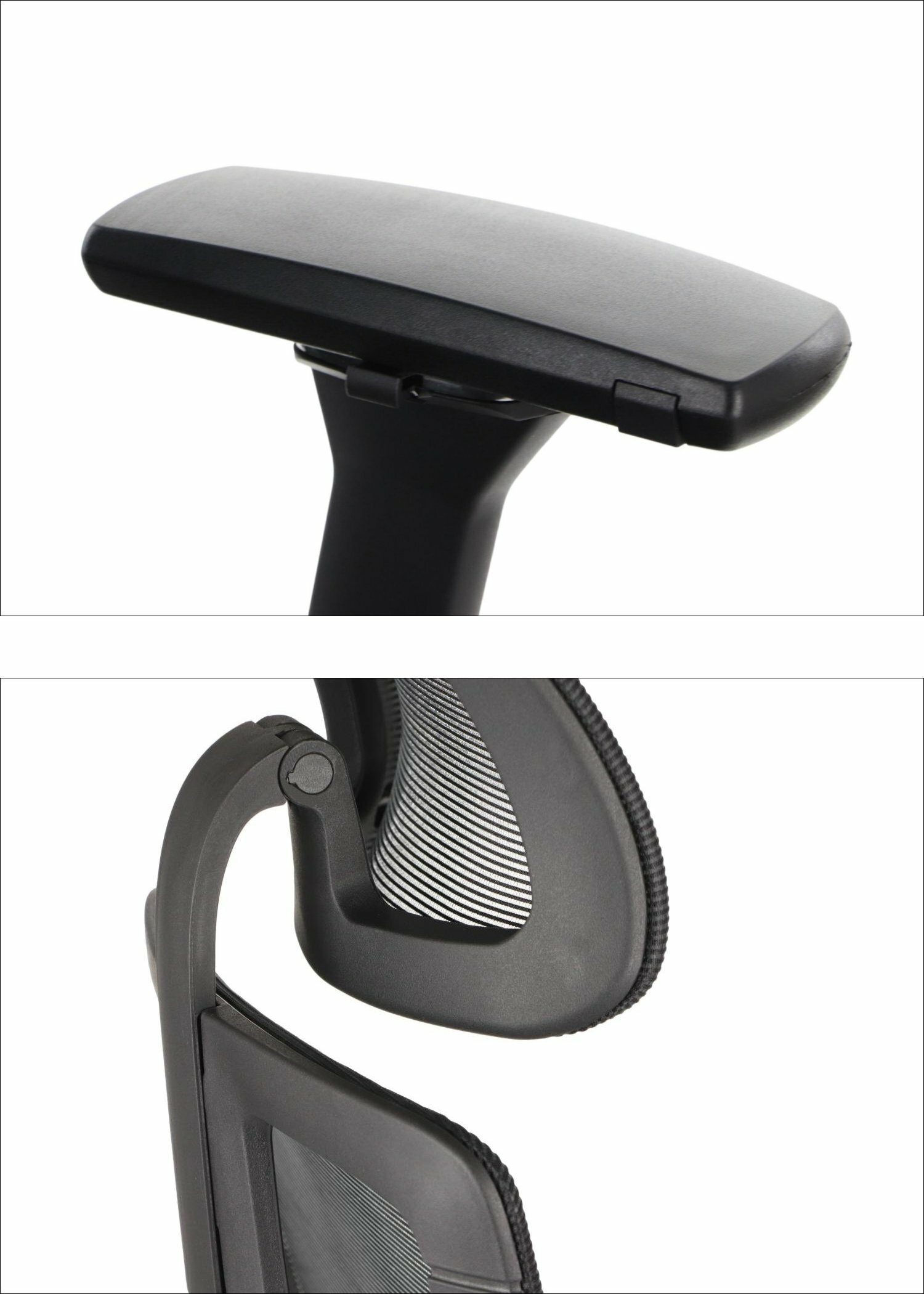 AKCENT M PLUS fotel biurowy obrotowy,  czarny mechanizm samoważący, podłokietniki 4D