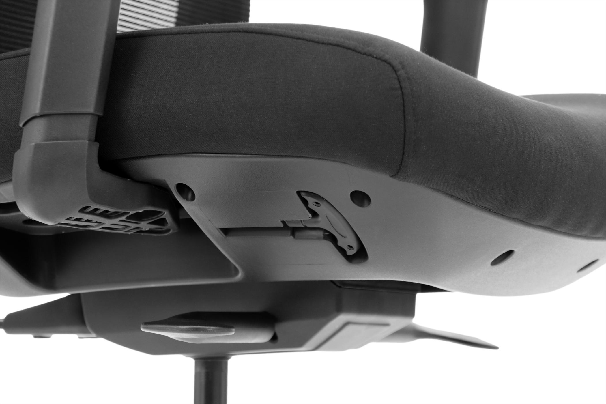 MITTE Fotel obrotowy ergonomiczny, czarny, mechanizm samoważący podłokietniki 4D