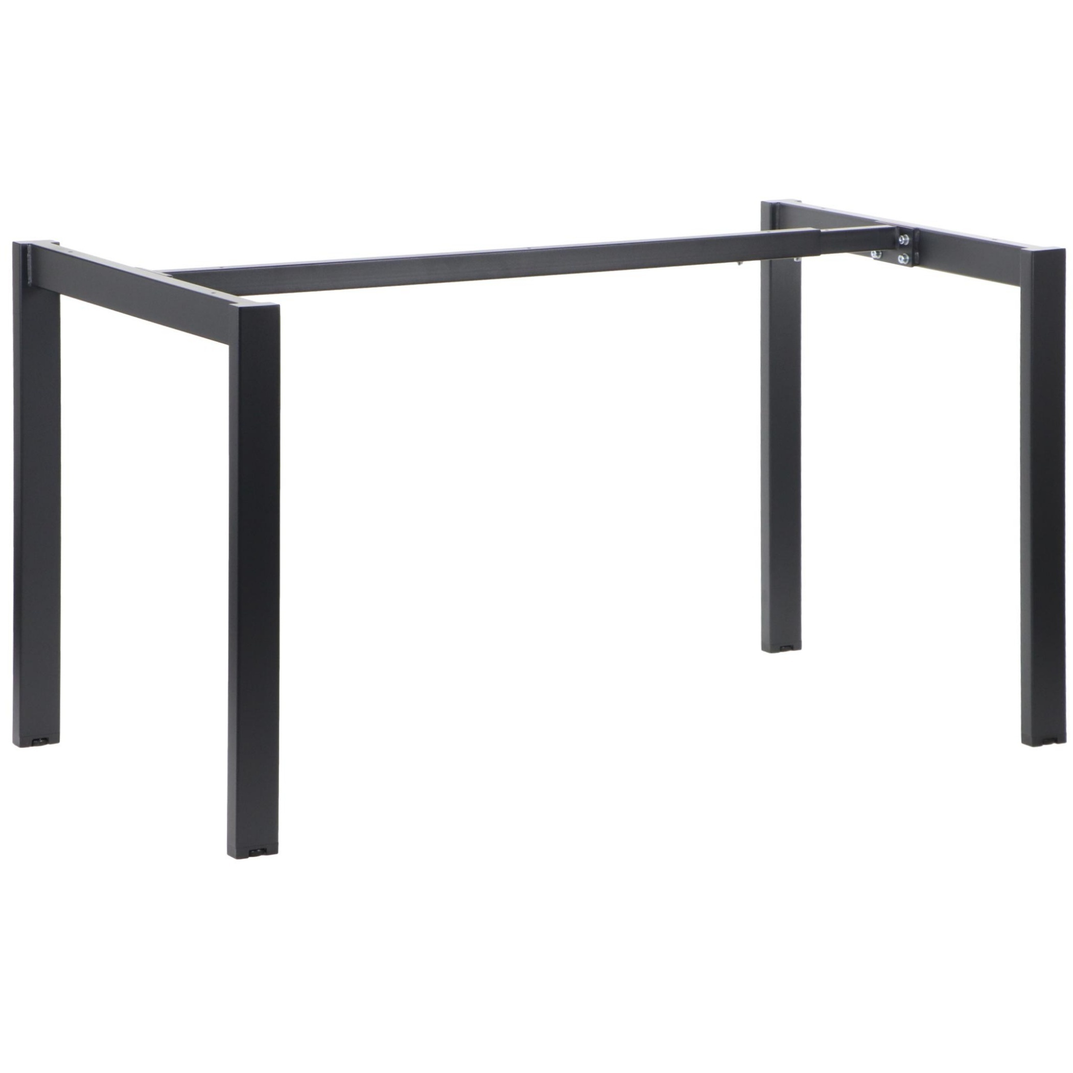 Stelaż metalowy do stołu/biurka NY-132A/60 z regulacją długości belki 99 - 159 x szer.59,6 x wys. 72,5 kolor czarny