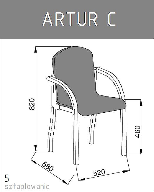 Krzesło konferencyjne Artur C