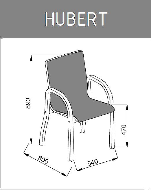Krzesło konferencyjne Hubert