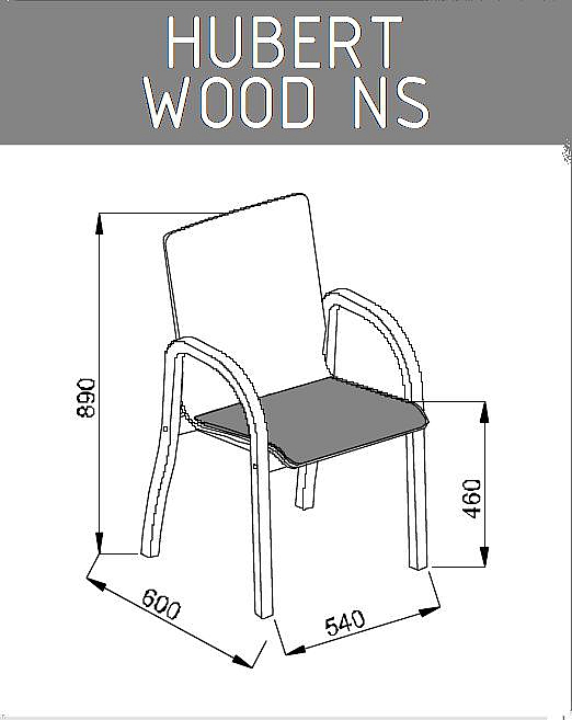 Krzesło konferencyjne Hubert Wood NS