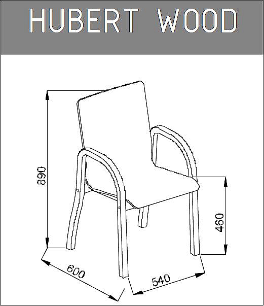 Krzesło konferencyjne Hubert Wood