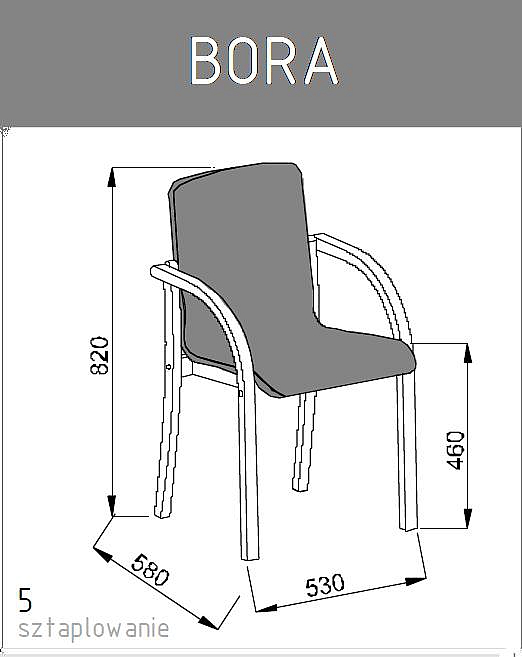Krzesło konferencyjne Bora