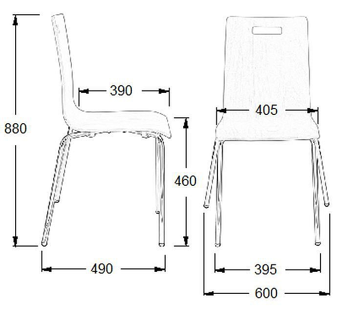 Krzesło konferencyjne EF-TDC132A buk