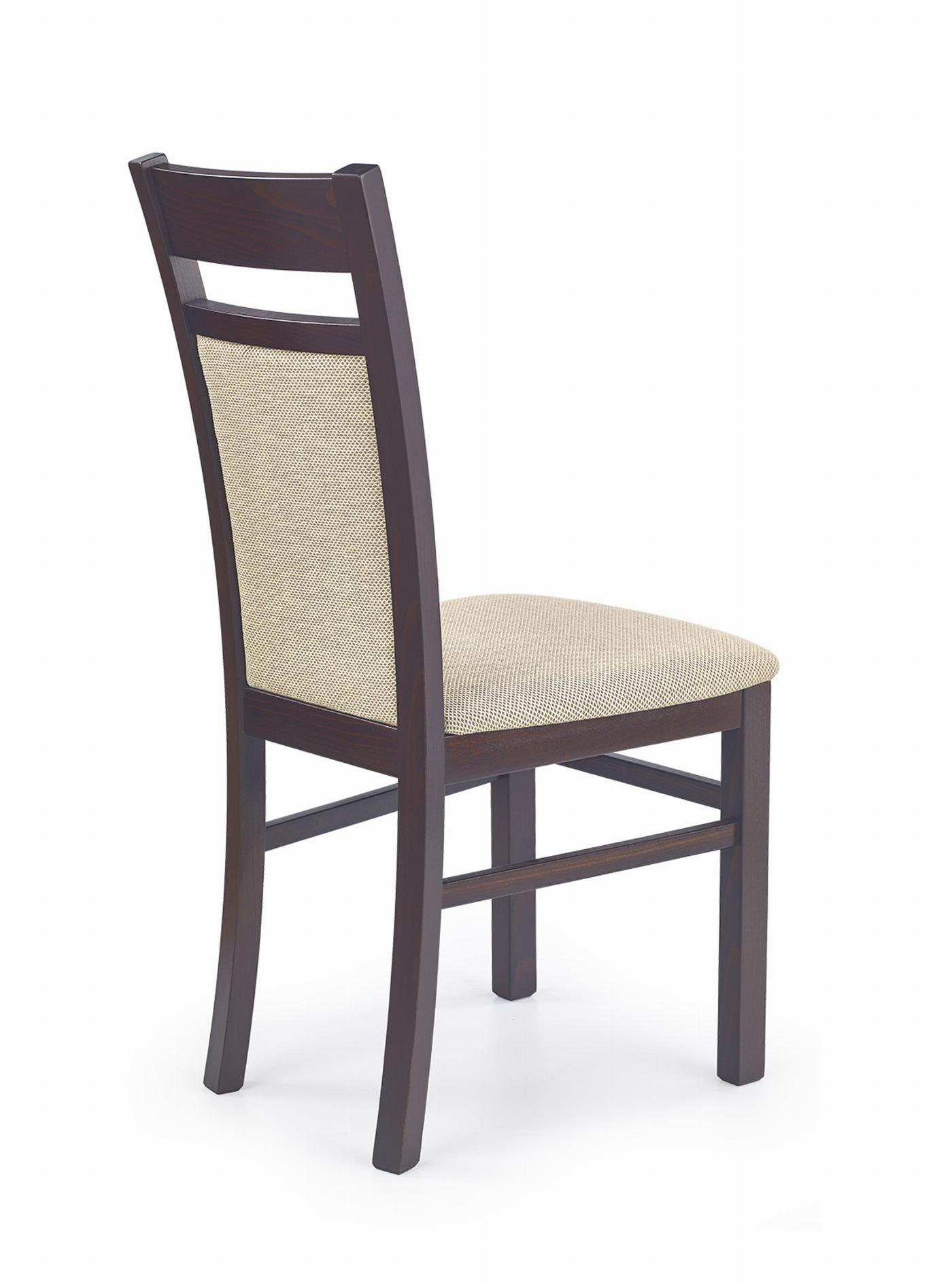 GERARD2 krzesło ciemny orzech / tap: Torent Beige (1p=2szt)