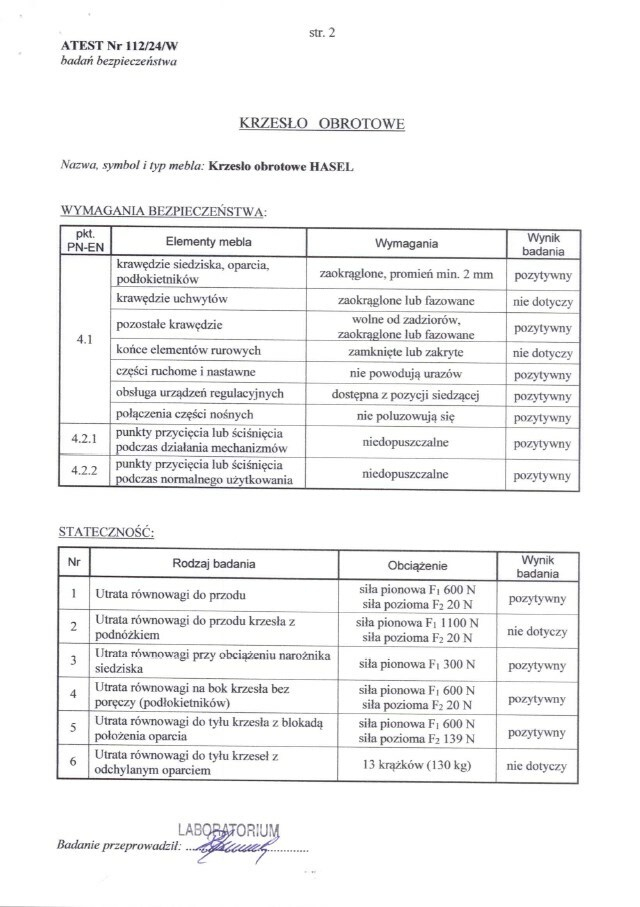 HASEL fotel gabinetowy czarny / popiel