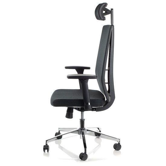 Fotel Biurowy Obrotowy ZN-807-C-30 czarny z wysuwem siedziska
