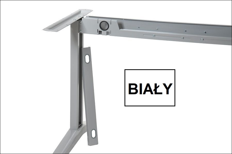 Stelaż metalowy do stołu STT-01 biały- rozsuwana belka