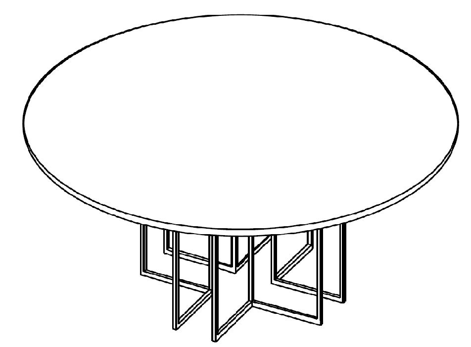 Stolik okolicznościowy fi 120 cm HX 1200