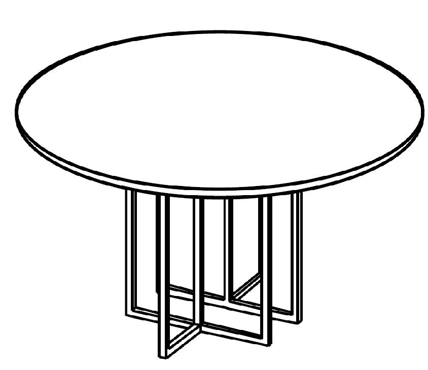 Stolik okolicznościowy fi 65 cm HX 6501