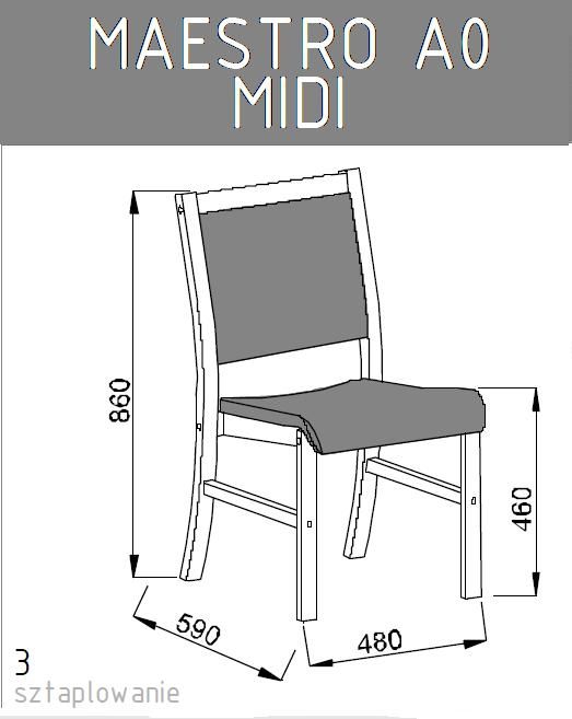 Krzesło konferencyjne MAESTRO A0 MIDI