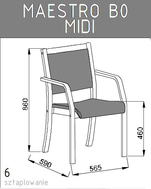 Krzesło konferencyjne MAESTRO B0  MIDI