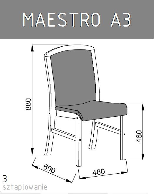 Krzesło konferencyjne MAESTRO A3