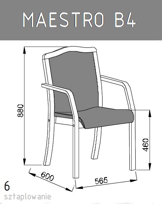 Krzesło konferencyjne MAESTRO B4