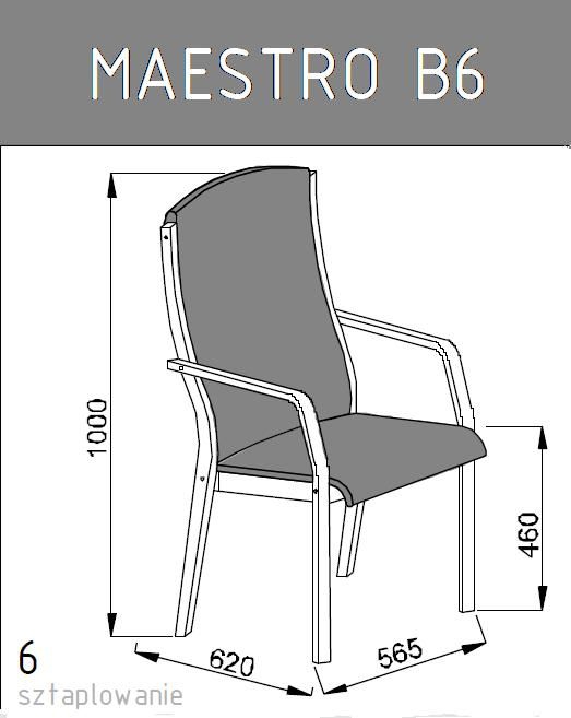 Krzesło konferencyjne MAESTRO B6 