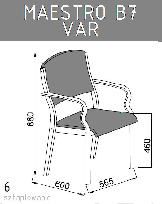 Krzesło konferencyjne MAESTRO B7 VAR
