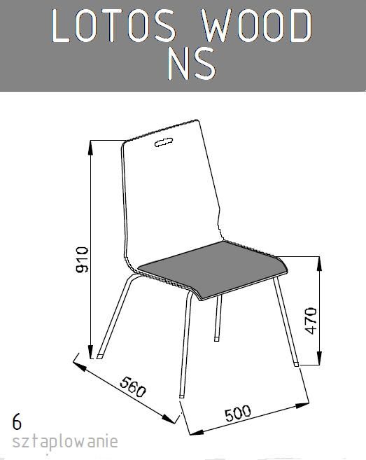 Krzesło konferencyjne Lotos Wood NS