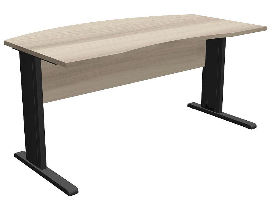 Biurko PB40M stelaż metalowy 160x90x75h
