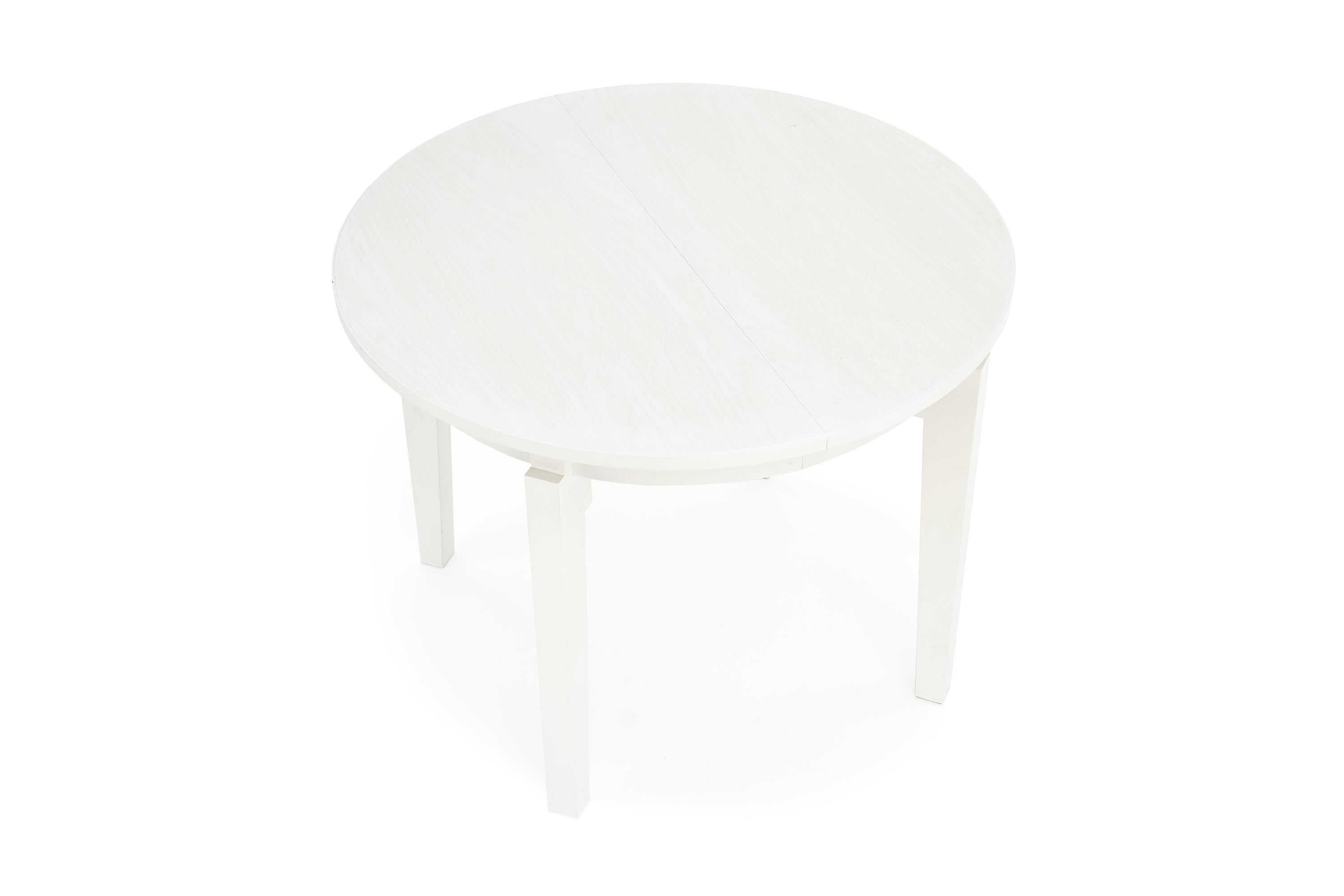 SORBUS stół rozkładany, blat - biały, nogi - białe